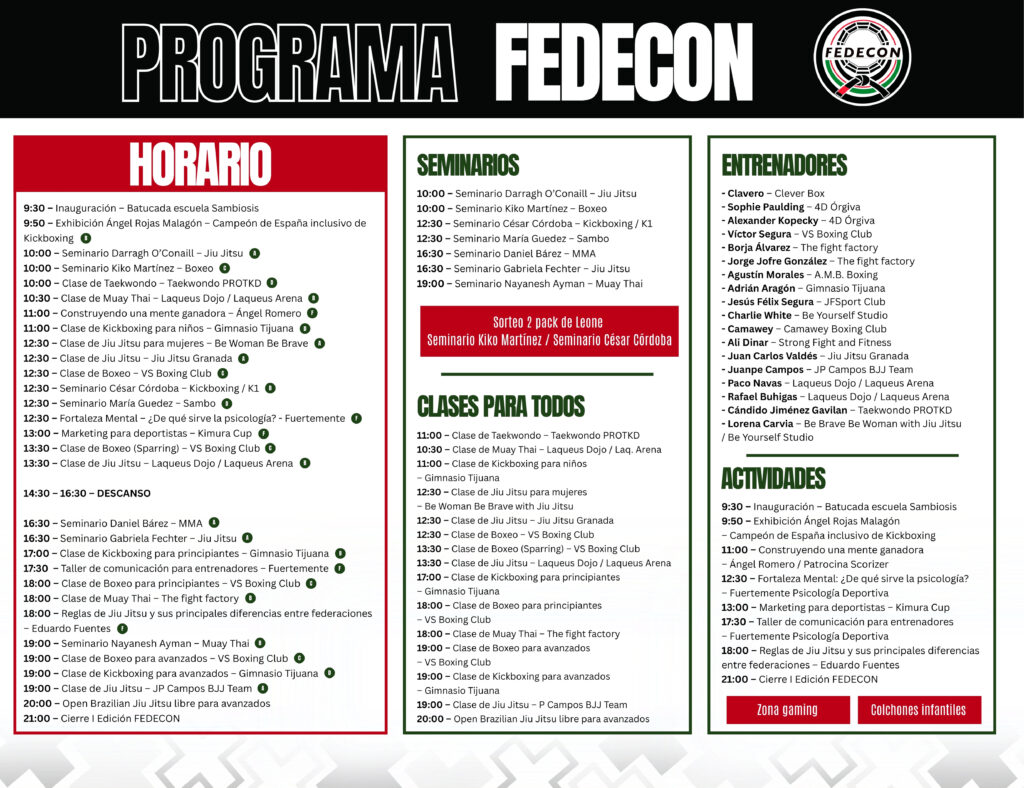 Programa de Fedecon 2025